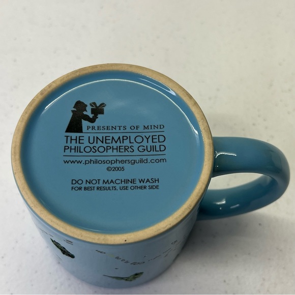 the unemployed philosophers guild Continent Map Blue Ceramic Mug - Coffee - Tea - Picture 5 of 8